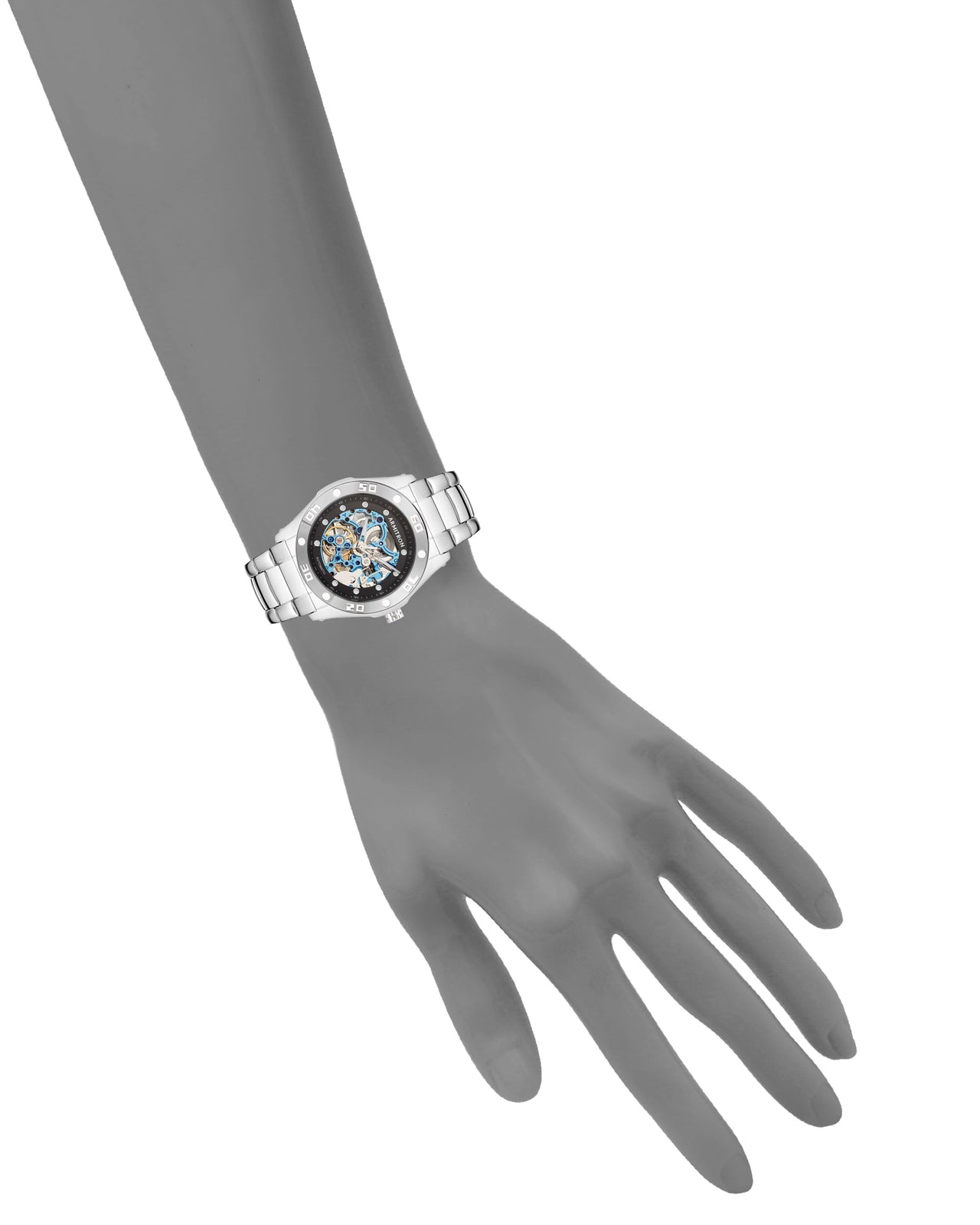 Skeleton™ | 42mm, Silver/Black/Blue