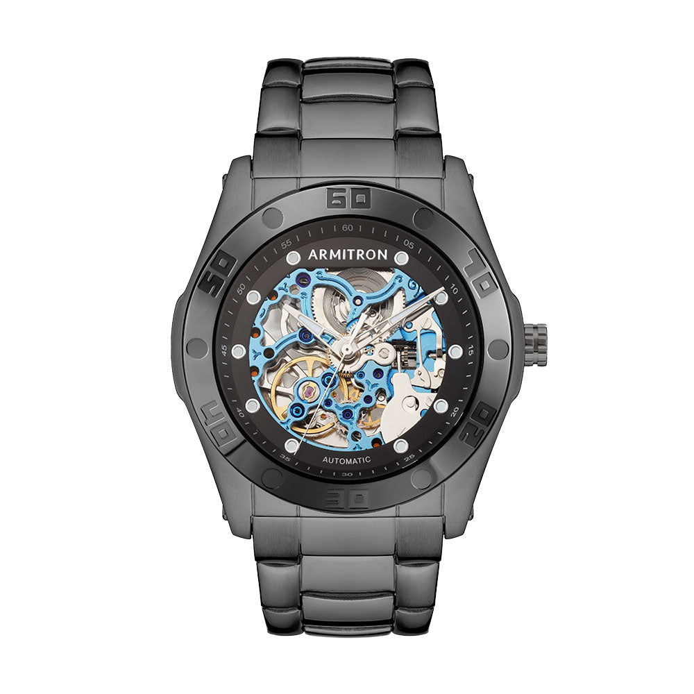 Skeleton™ | 42mm, Black/Black/Blue